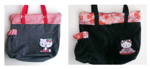 handmade hello kitty diaper bag